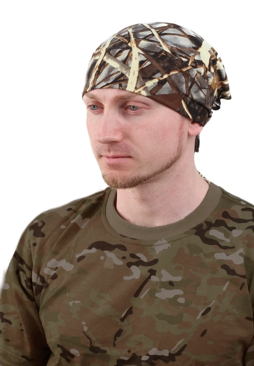 Косынка-бандана кмф, зеленые расцветки - фото 1