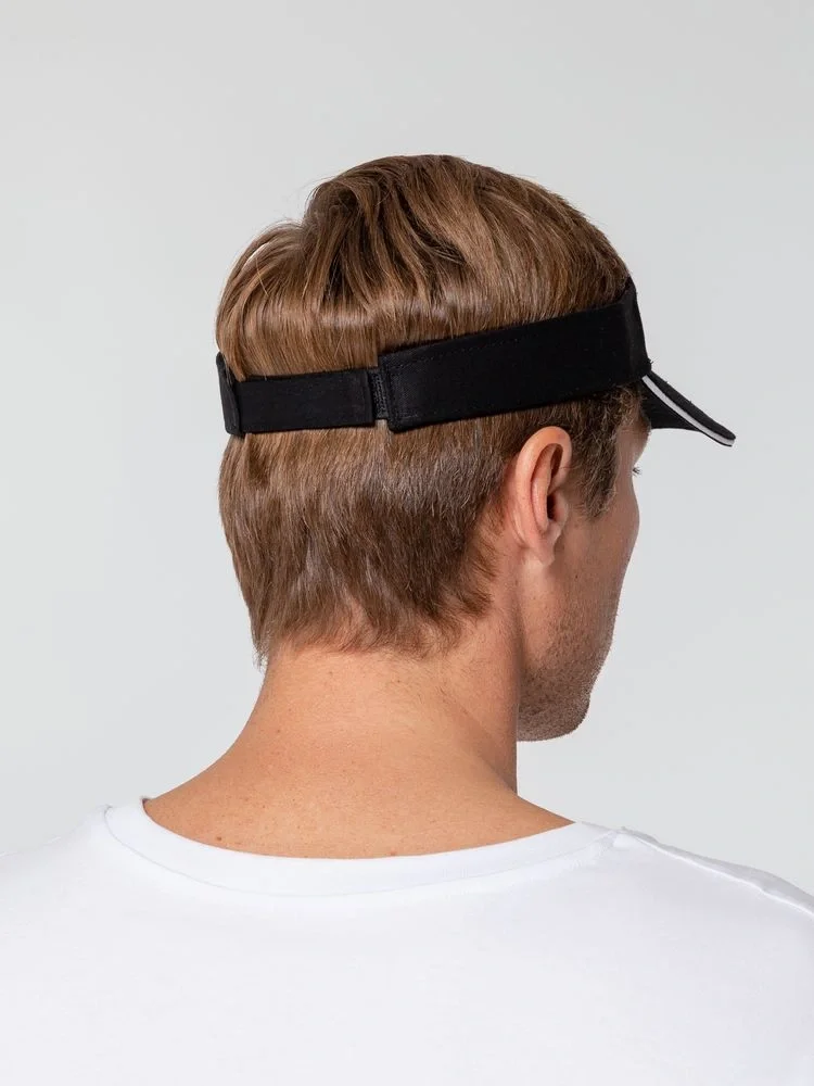 Козырек Active, черный с белым кантом - фото 10