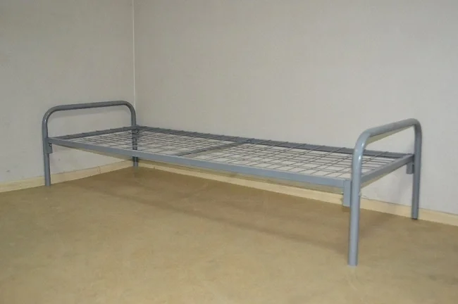 Кровать одноярусная металлическая, порошковое покрытие - фото 3