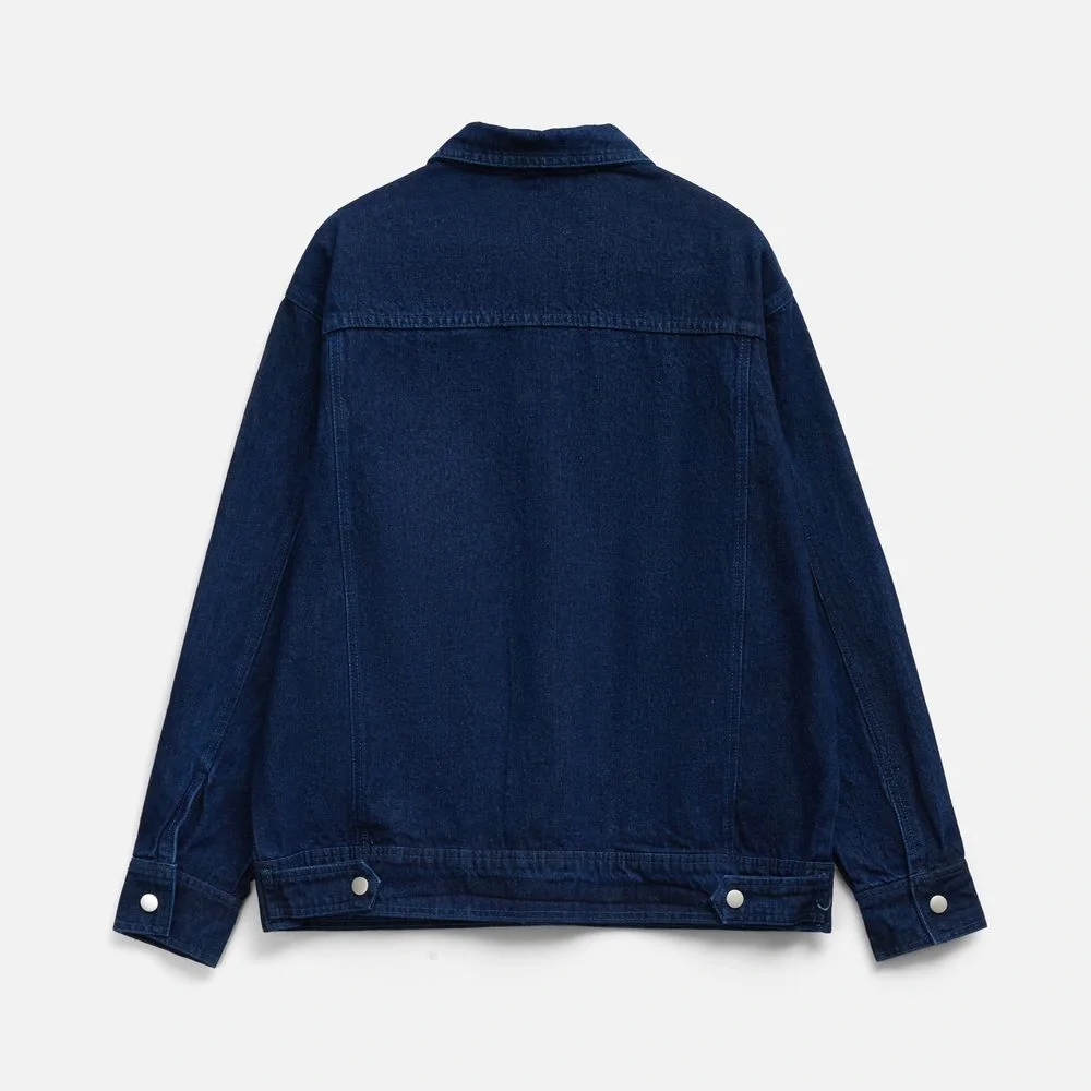 Куртка джинсовая O1, темно-синяя - фото 14