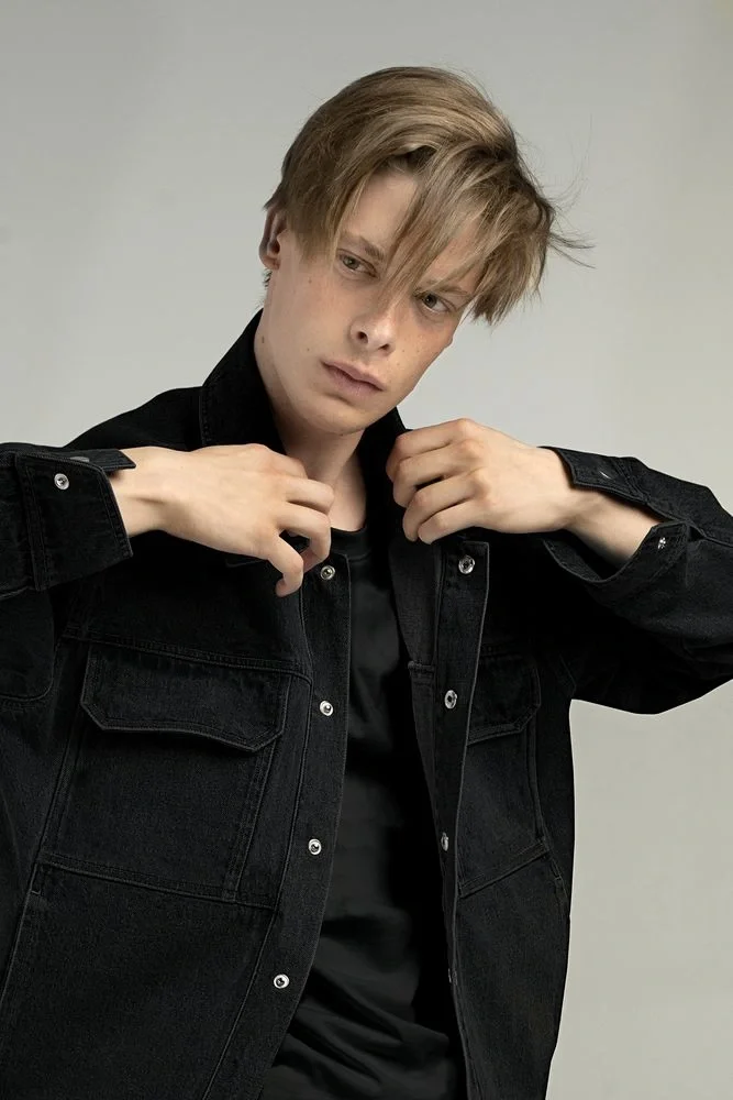 Куртка джинсовая O2, черная - фото 1