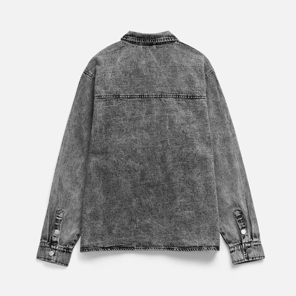 Куртка джинсовая O3, серая - фото 2