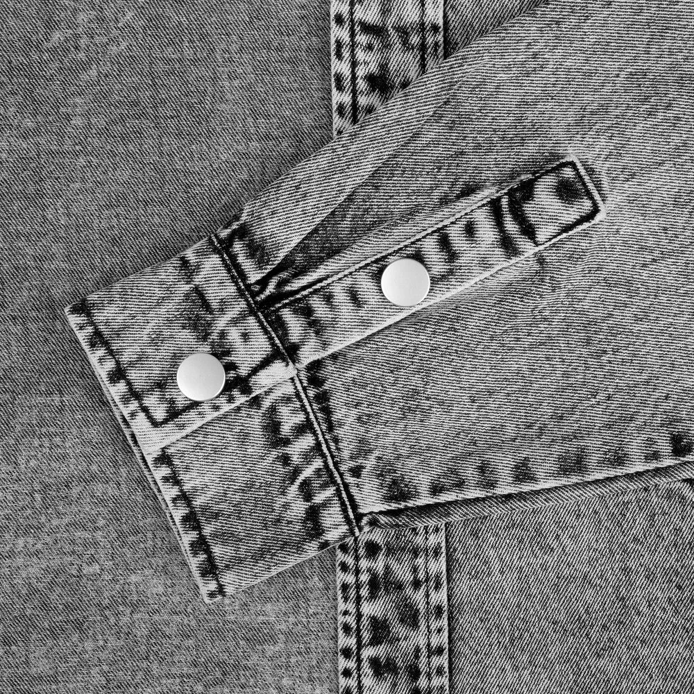 Куртка джинсовая O3, серая - фото 8