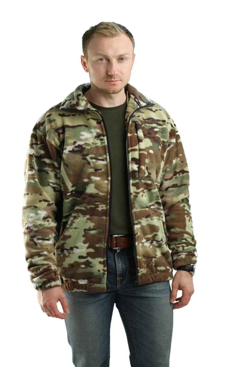 Куртка флисовая МИЛИТАРИ (расцветки КМФ в ассортименте) - фото 2