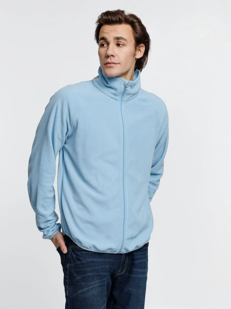 Куртка флисовая унисекс Fliska, голубая - фото 11