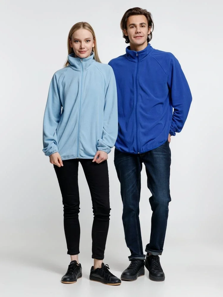Куртка флисовая унисекс Fliska, голубая - фото 15