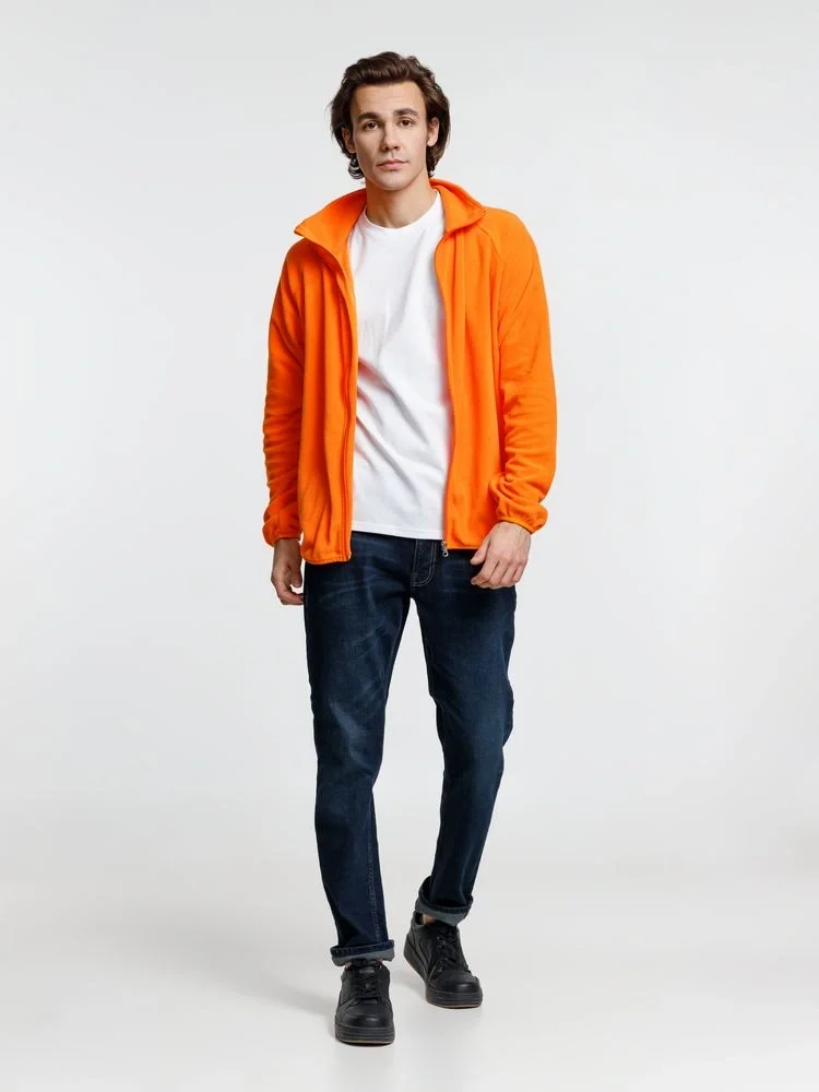 Куртка флисовая унисекс Fliska, оранжевая - фото 10