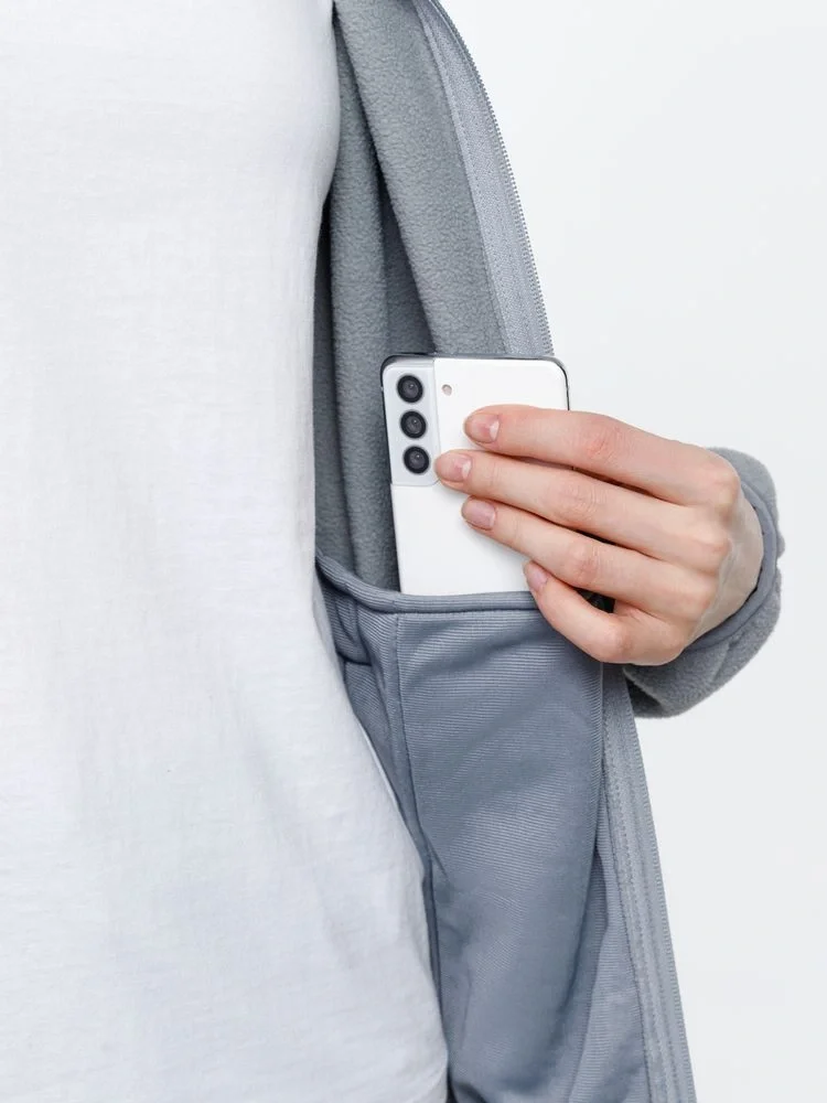 Куртка флисовая унисекс Nesse, серая - фото 8