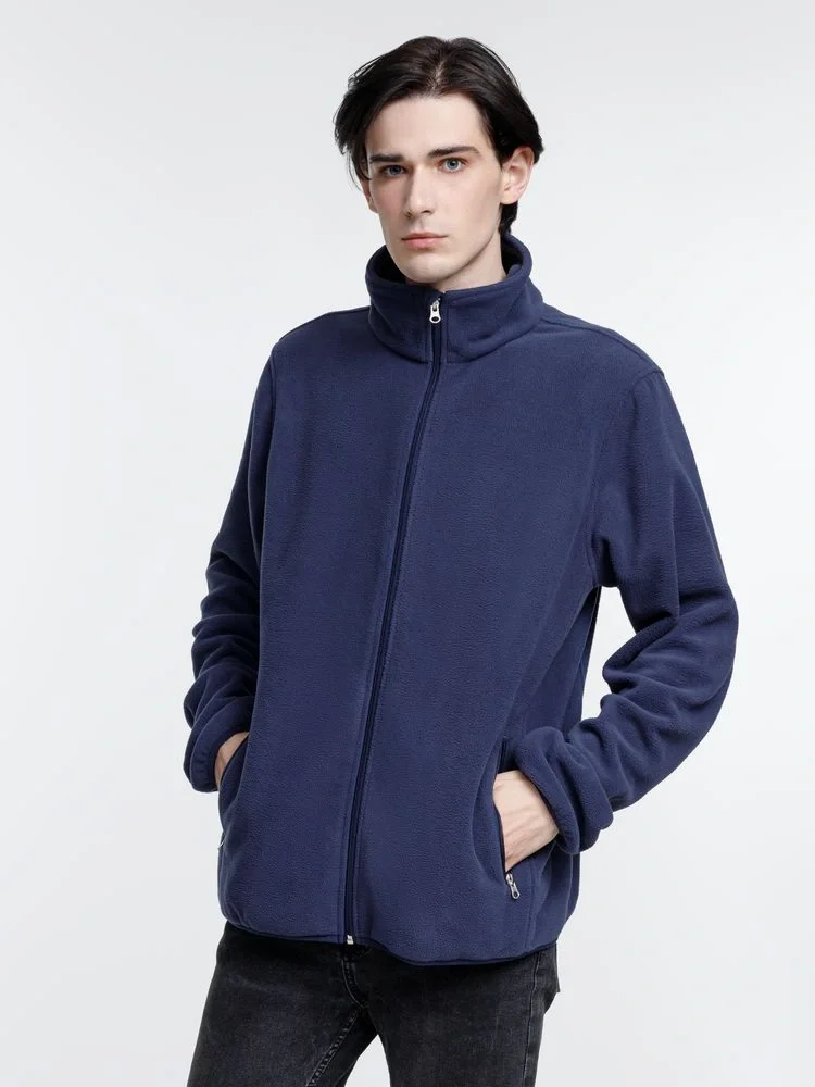 Куртка флисовая унисекс Nesse, темно-синяя - фото 7