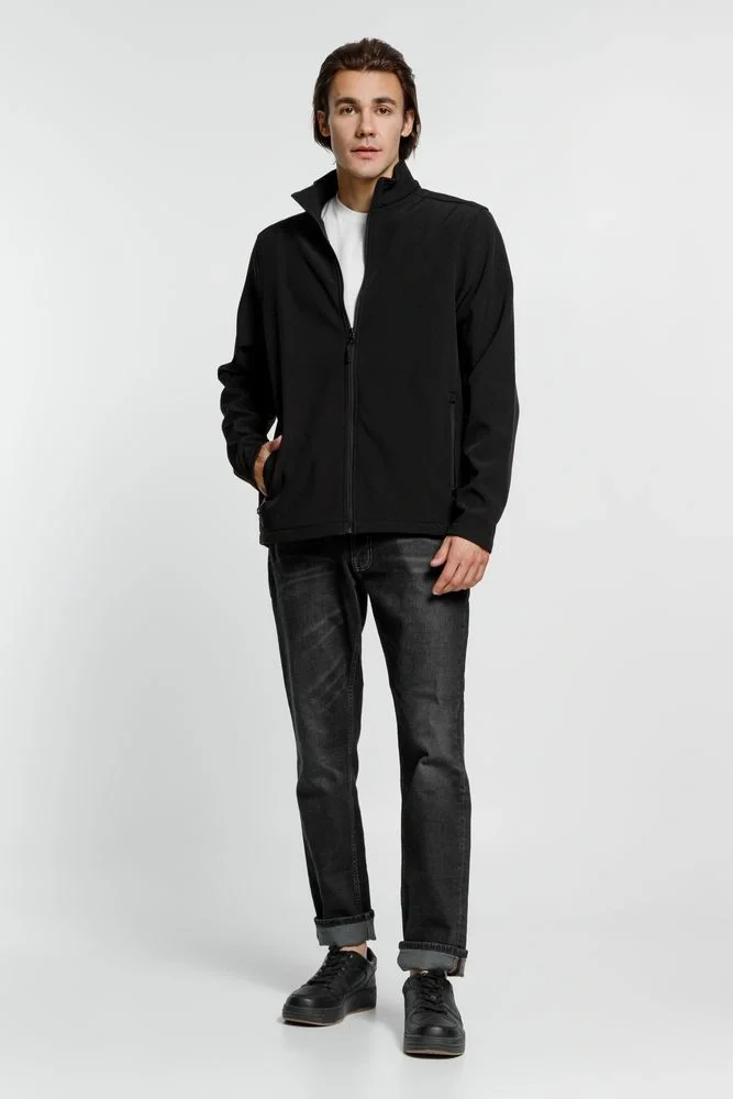 Куртка софтшелл мужская Race Men, черная - фото 12