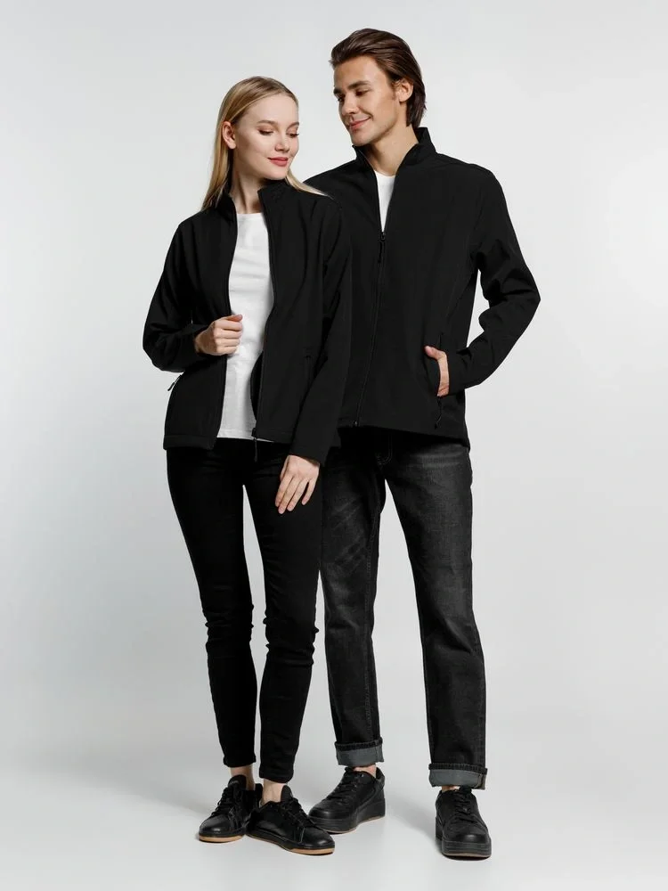 Куртка софтшелл мужская Race Men, черная - фото 13