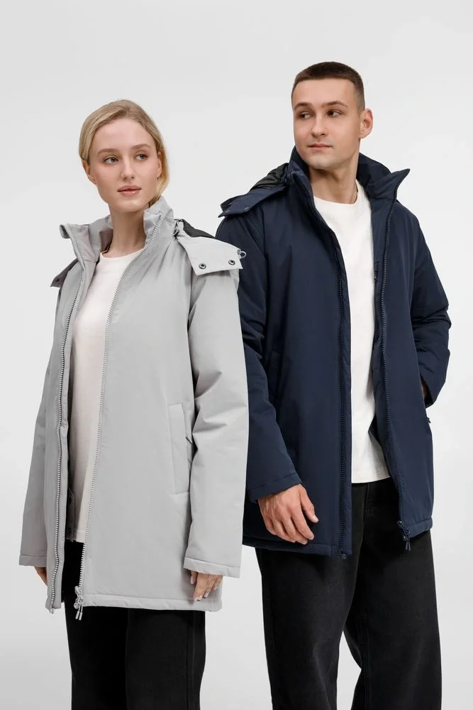 Куртка-парка унисекс Sfera, темно-синяя - фото 19