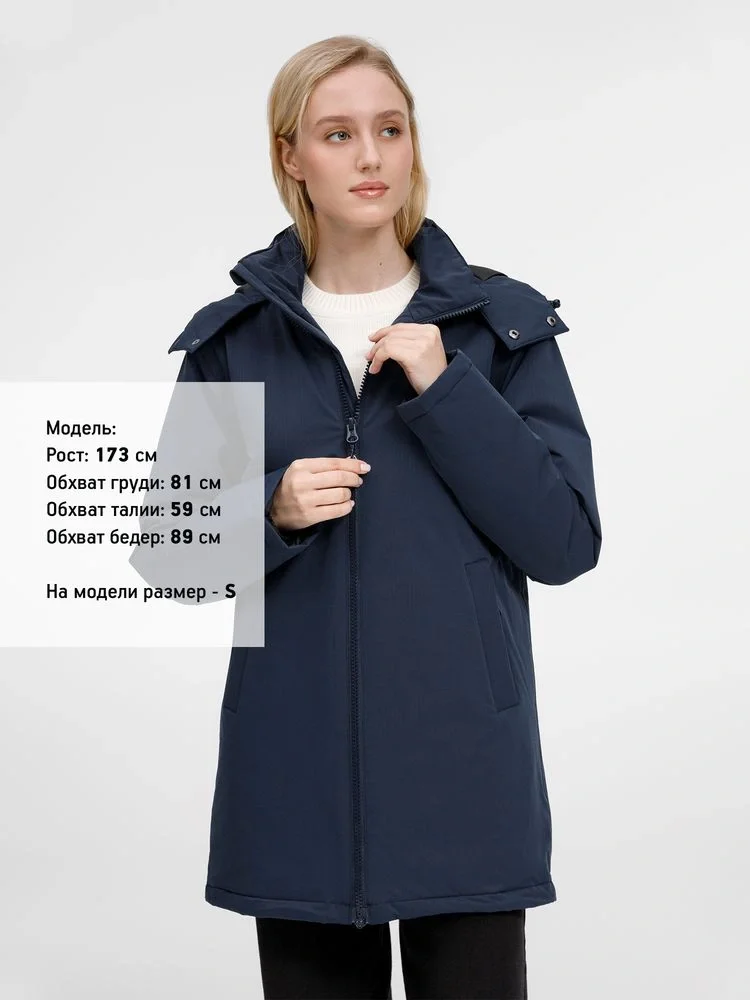 Куртка-парка унисекс Sfera, темно-синяя - фото 21