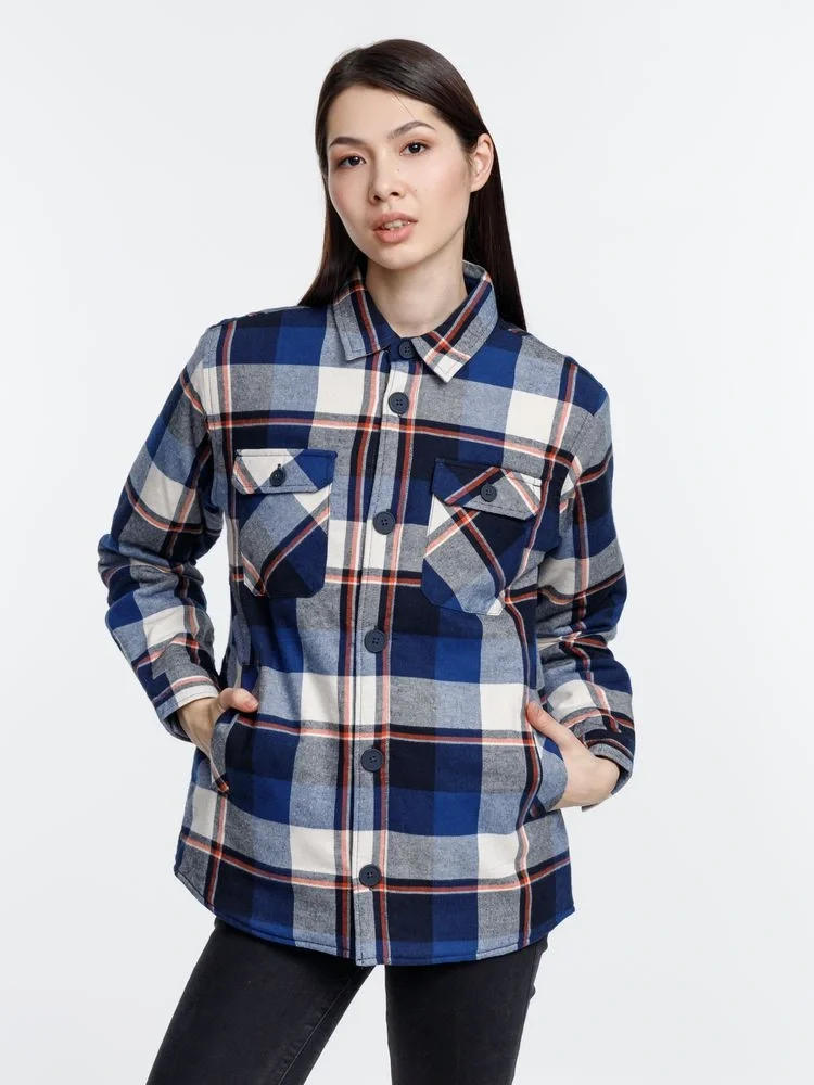 Куртка-рубашка оверсайз унисекс Noah, синяя - фото 12