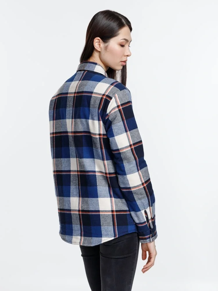 Куртка-рубашка оверсайз унисекс Noah, синяя - фото 13