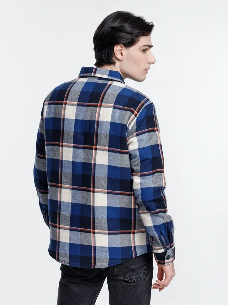 Куртка-рубашка оверсайз унисекс Noah, синяя - фото 9