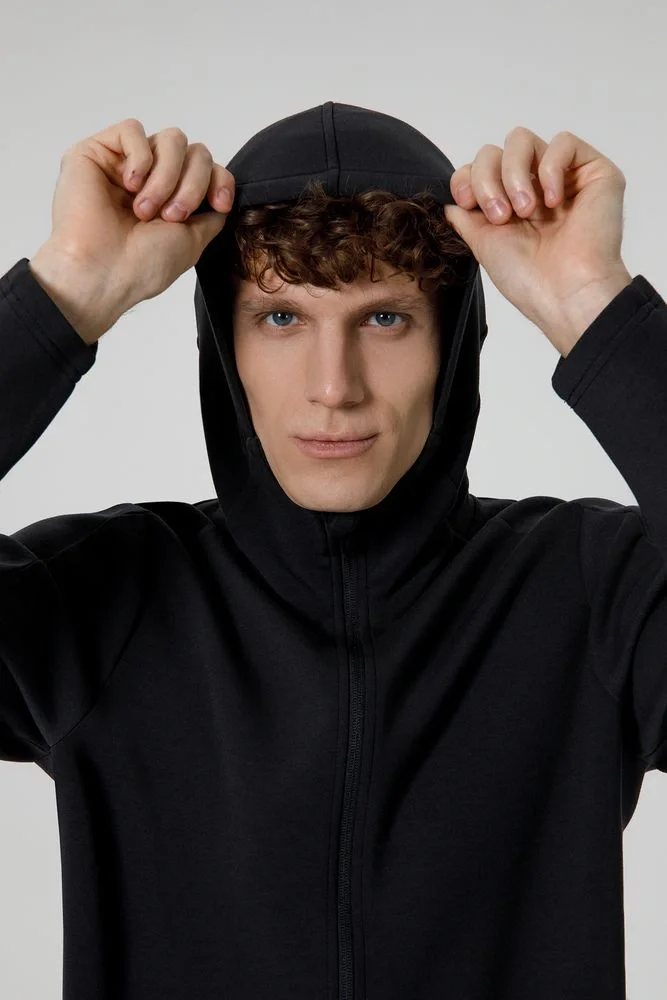 Куртка с капюшоном унисекс Begi, черная - фото 13