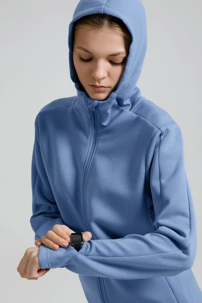 Куртка с капюшоном унисекс Begi, синяя - фото 10