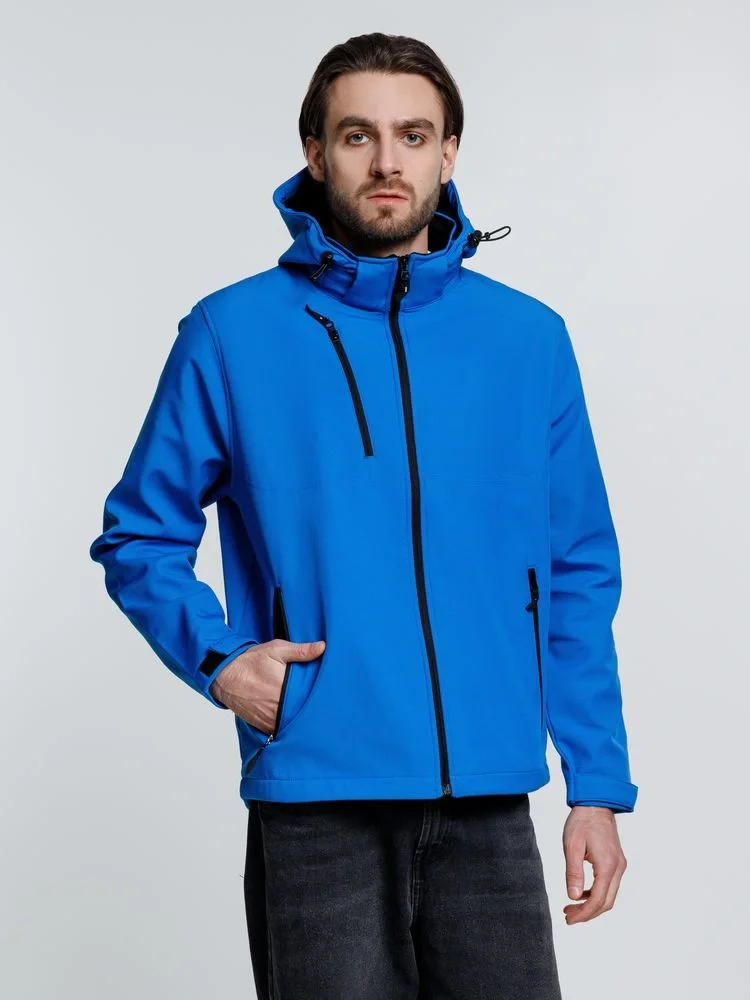 Куртка софтшелл мужская Zagreb, ярко-синяя - фото 7
