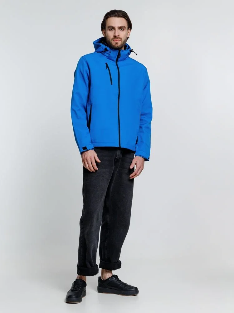 Куртка софтшелл мужская Zagreb, ярко-синяя - фото 9