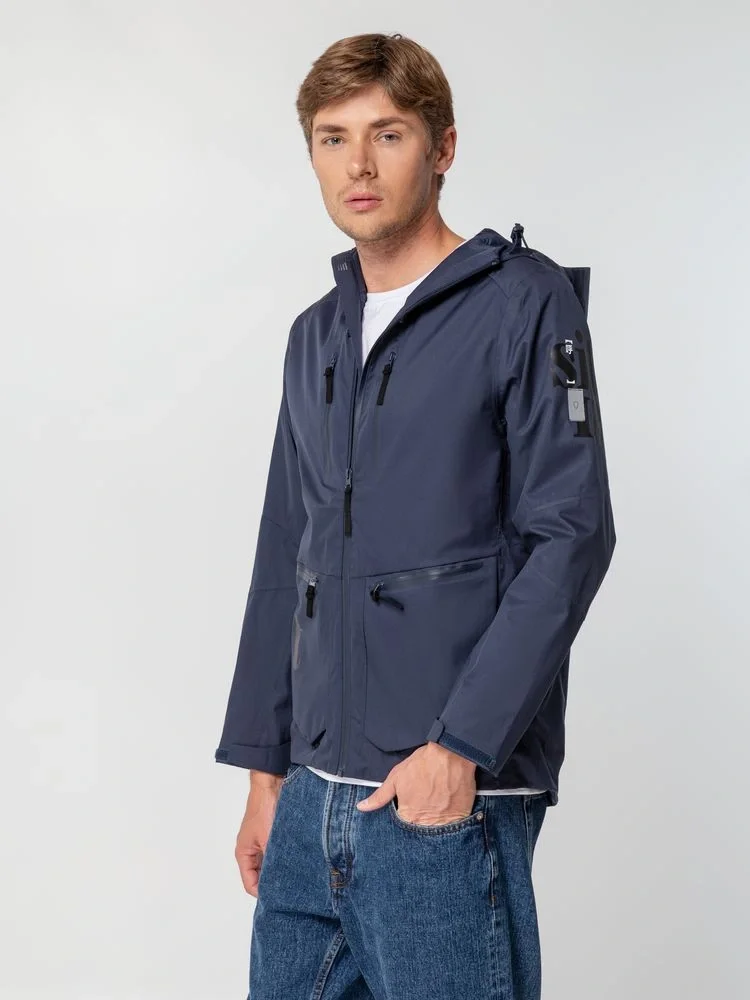 Куртка унисекс Kokon, темно-синяя - фото 15