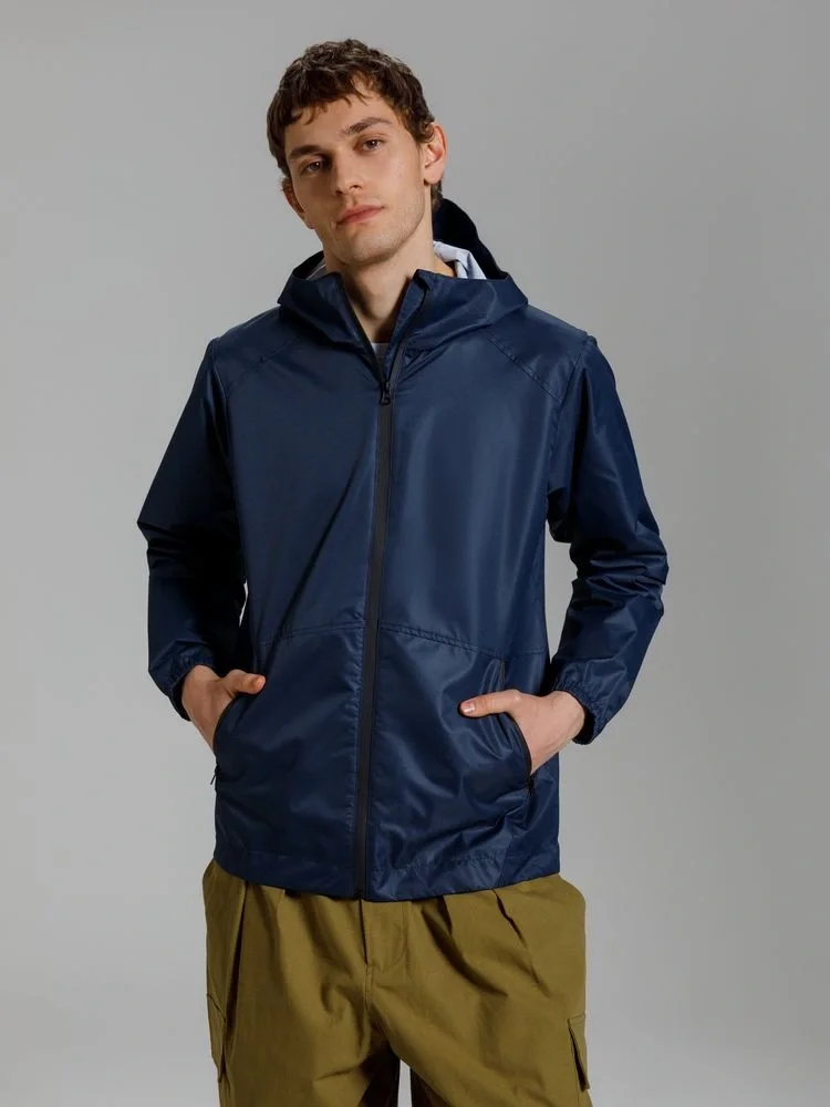 Куртка унисекс Nordvind DWR, темно-синяя - фото 7