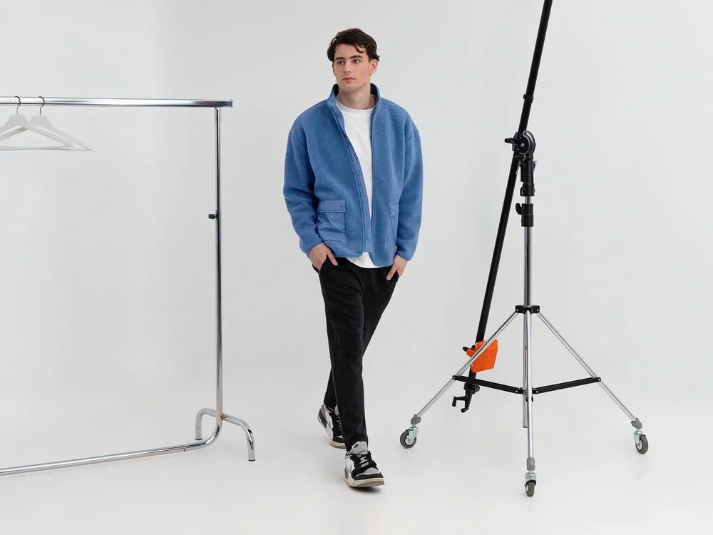 Куртка унисекс Oblako, голубая - фото 11