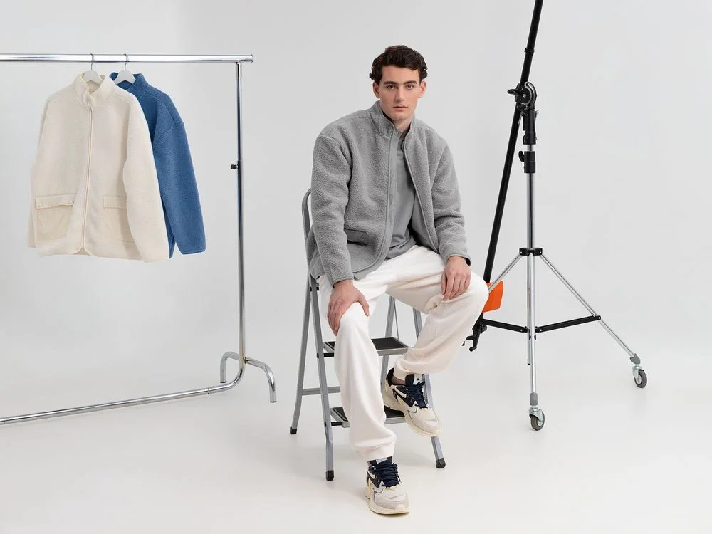 Куртка унисекс Oblako, светло-серая - фото 9