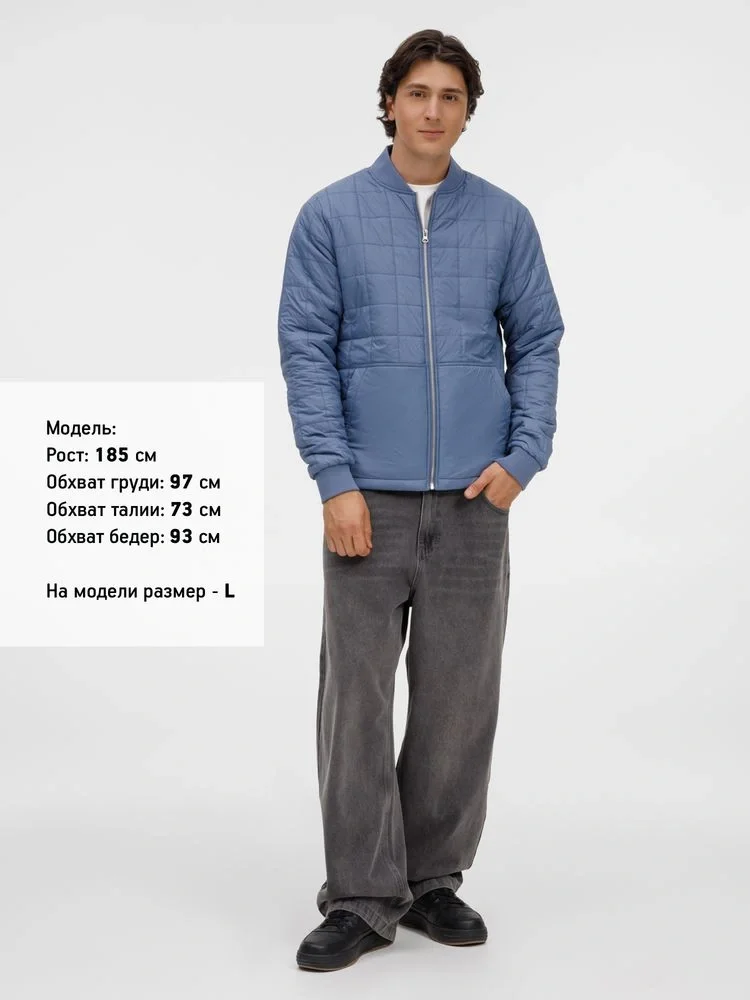 Куртка унисекс Warmbridge, синяя (джинс) - фото 14