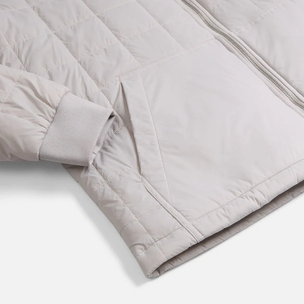 Куртка унисекс Warmbridge, светло-серая - фото 4