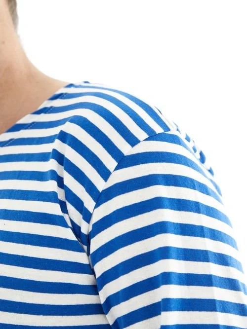 Лонгслив ТЕЛЬНЯШКА C1ML0301, зима, цвет Синий, Белый - фото 3