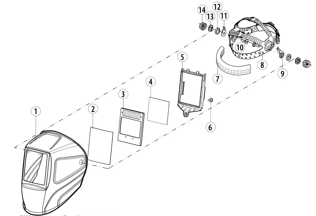 Маска сварщика хамелеон BARRIER2 АСФ DeltaPlus - фото 9