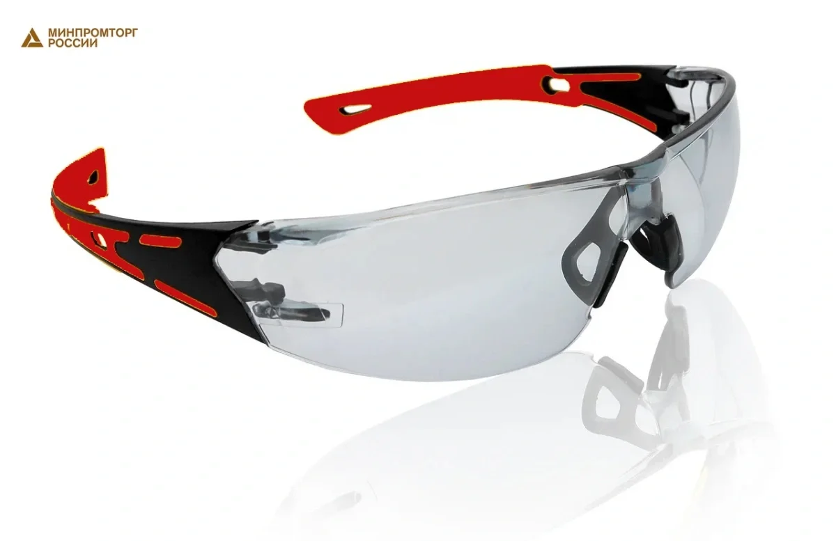 Очки открытые ЕЛАНПЛАСТ КОМПАНЬОН дымчатые (ОЧК703 KN) - фото 1