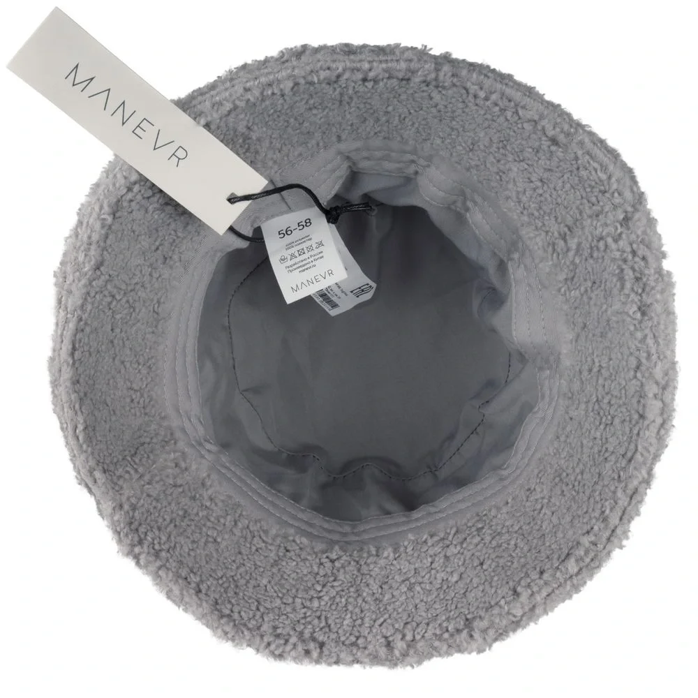 Панама Oblako, утепленная, серая - фото 3