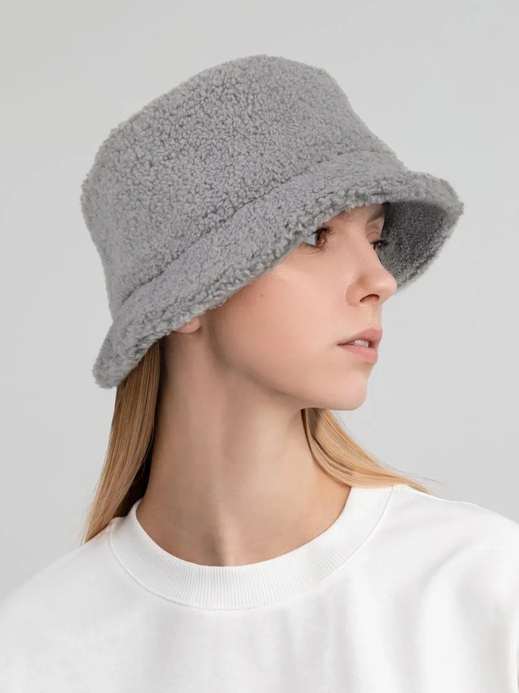 Панама Oblako, утепленная, серая - фото 5