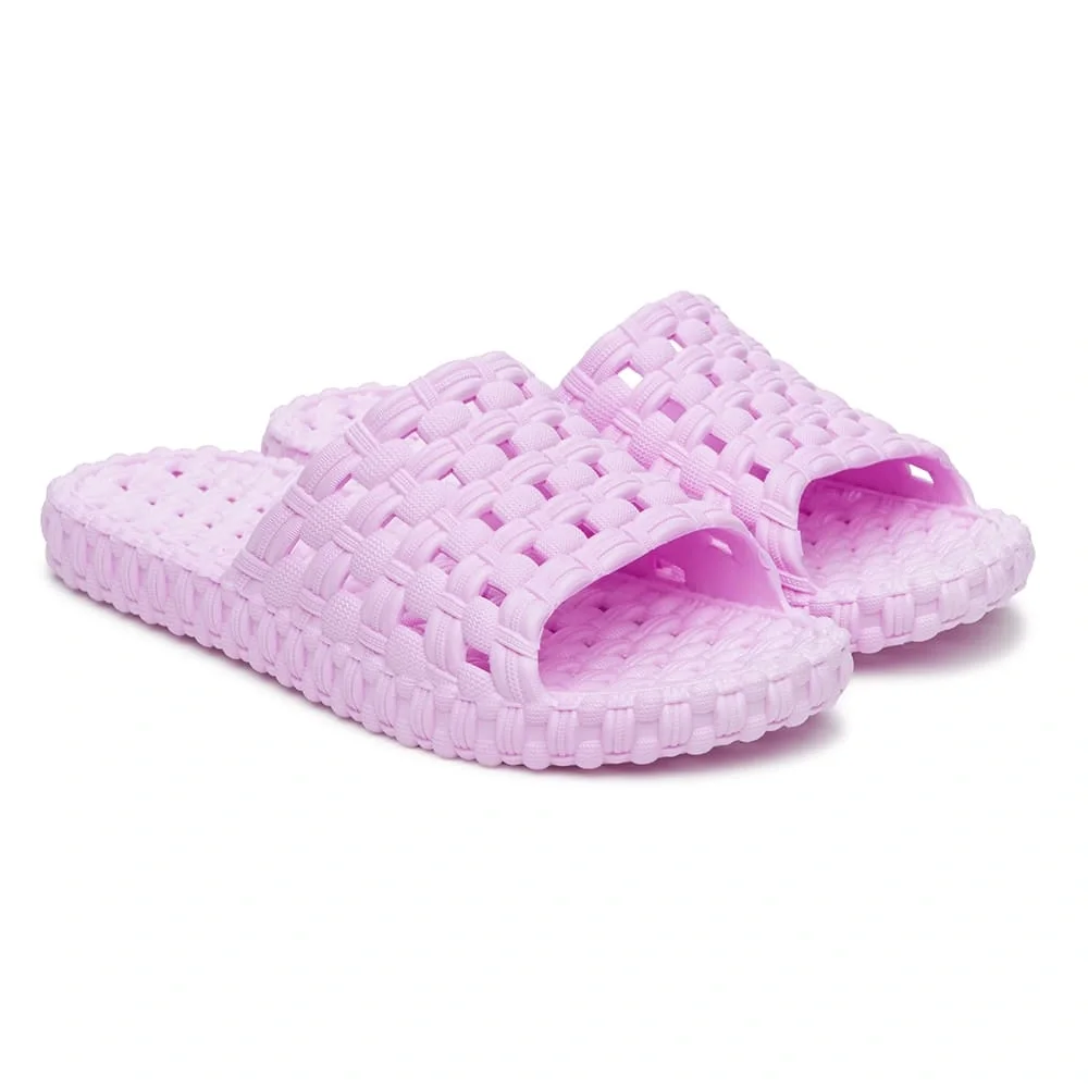 Тапочки ПВХ модель 846 (ДЮНА) женские, пурпурные - фото 1