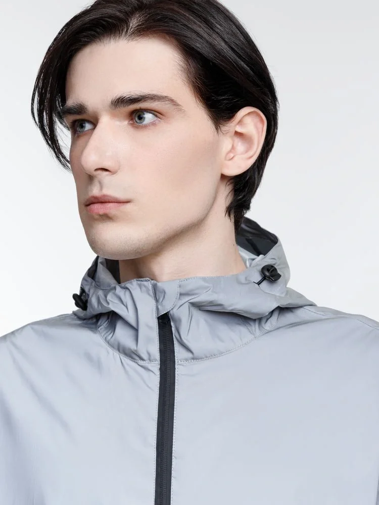 Парка Manifest из светоотражающей ткани, серая - фото 13