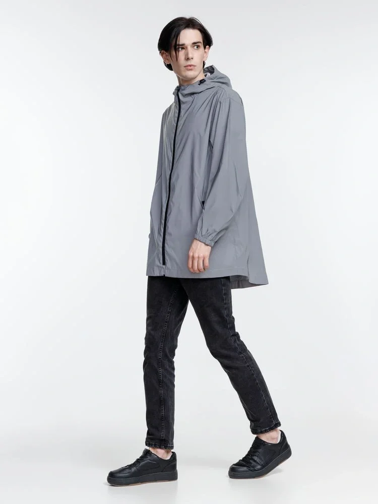 Парка Manifest из светоотражающей ткани, серая - фото 14