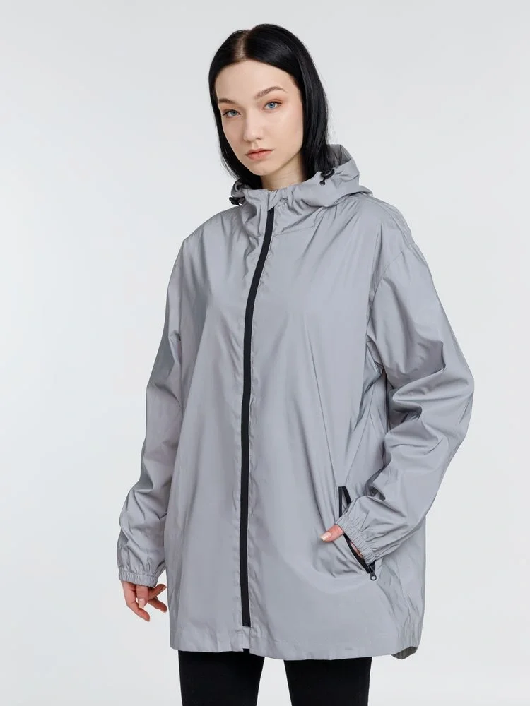 Парка Manifest из светоотражающей ткани, серая - фото 15