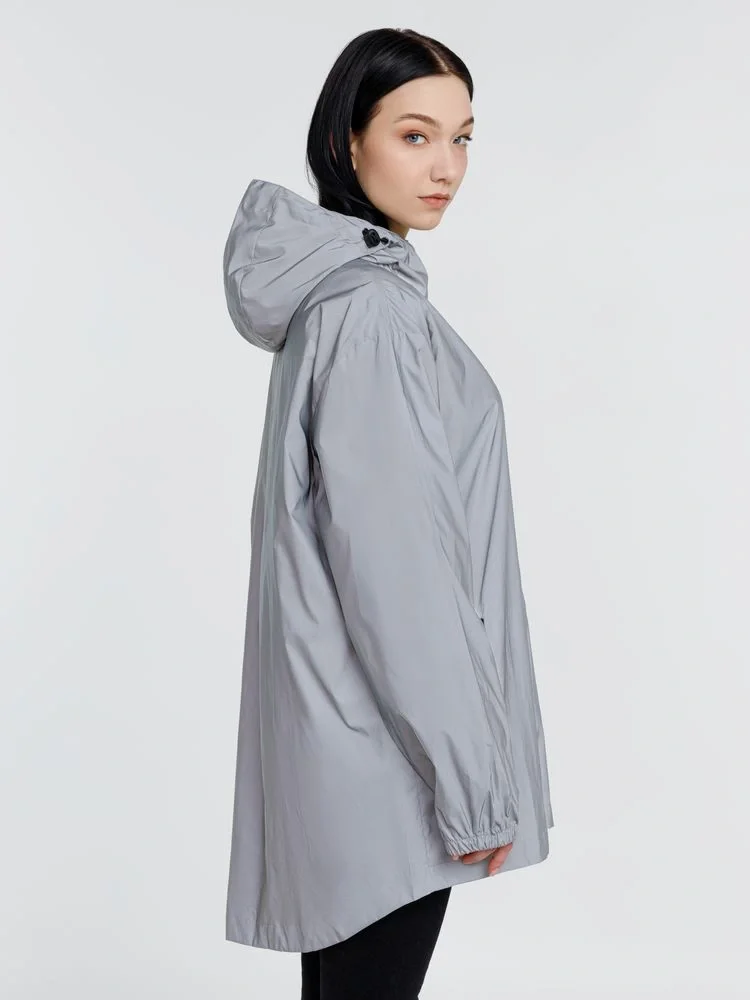 Парка Manifest из светоотражающей ткани, серая - фото 16