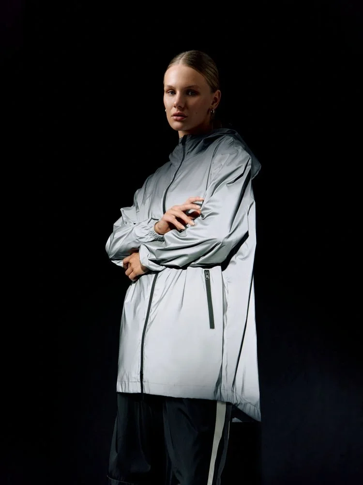 Парка Manifest из светоотражающей ткани, серая - фото 20
