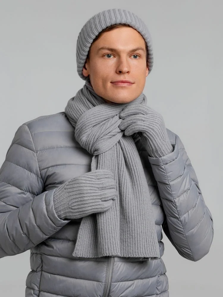 Перчатки Bernard, светло-серые - фото 5