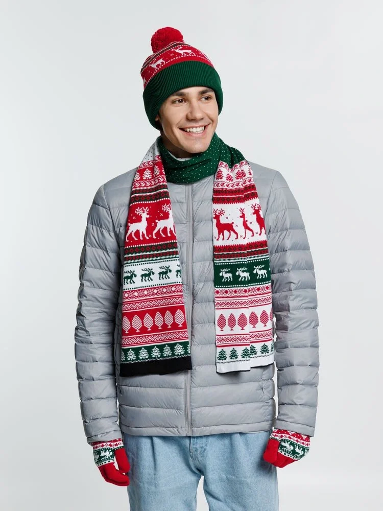 Перчатки Mirakler, красные с зеленым - фото 4