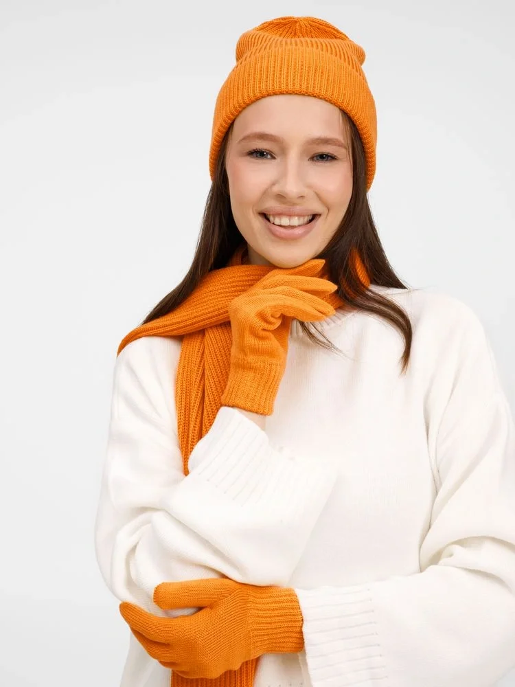 Перчатки Nobilis Mono, оранжевые (абрикос) - фото 4