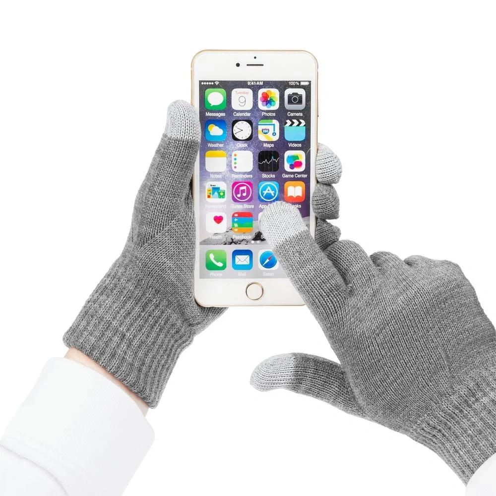 Перчатки сенсорные Real Talk, серые - фото 4