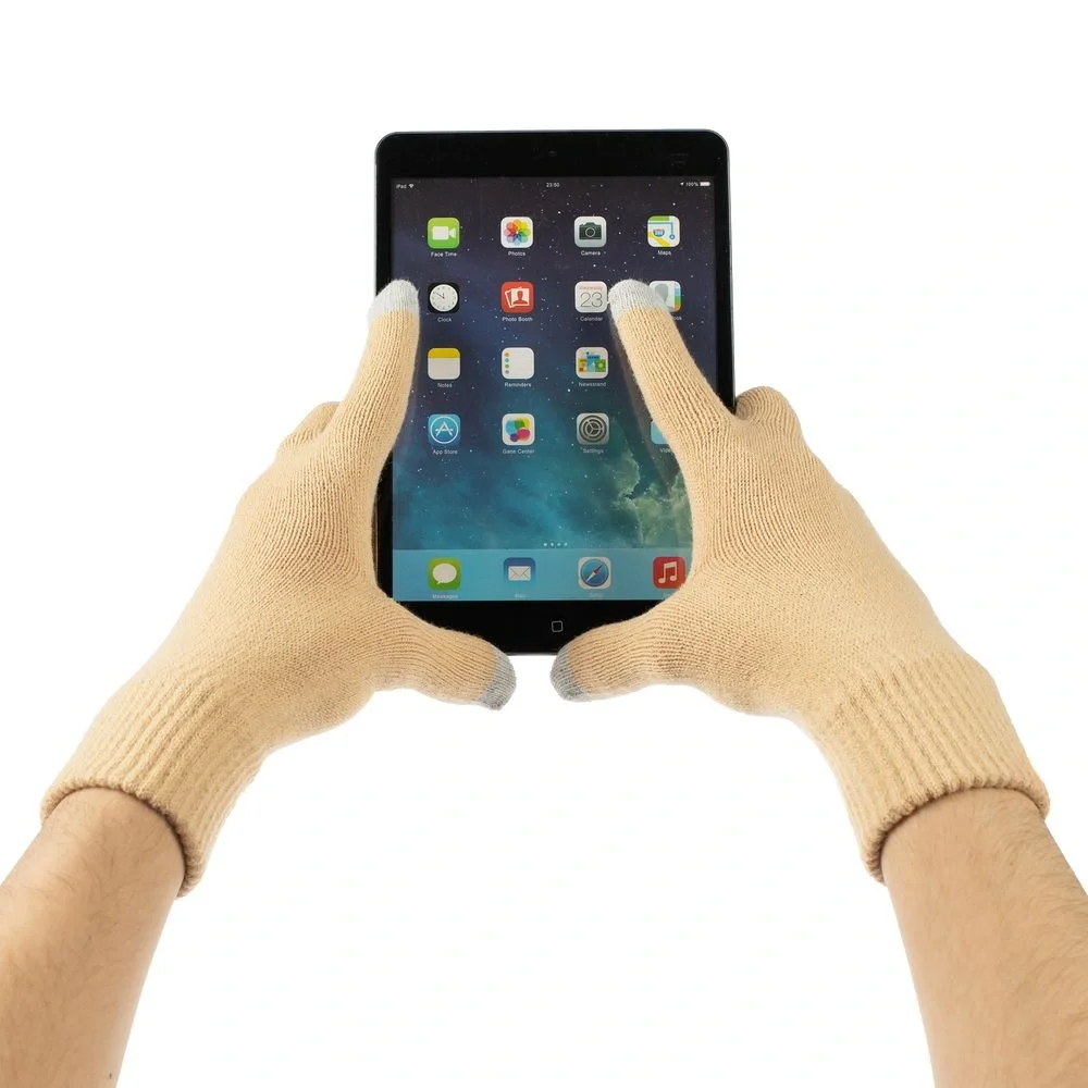 Перчатки сенсорные Urban Flow, бежевые - фото 4