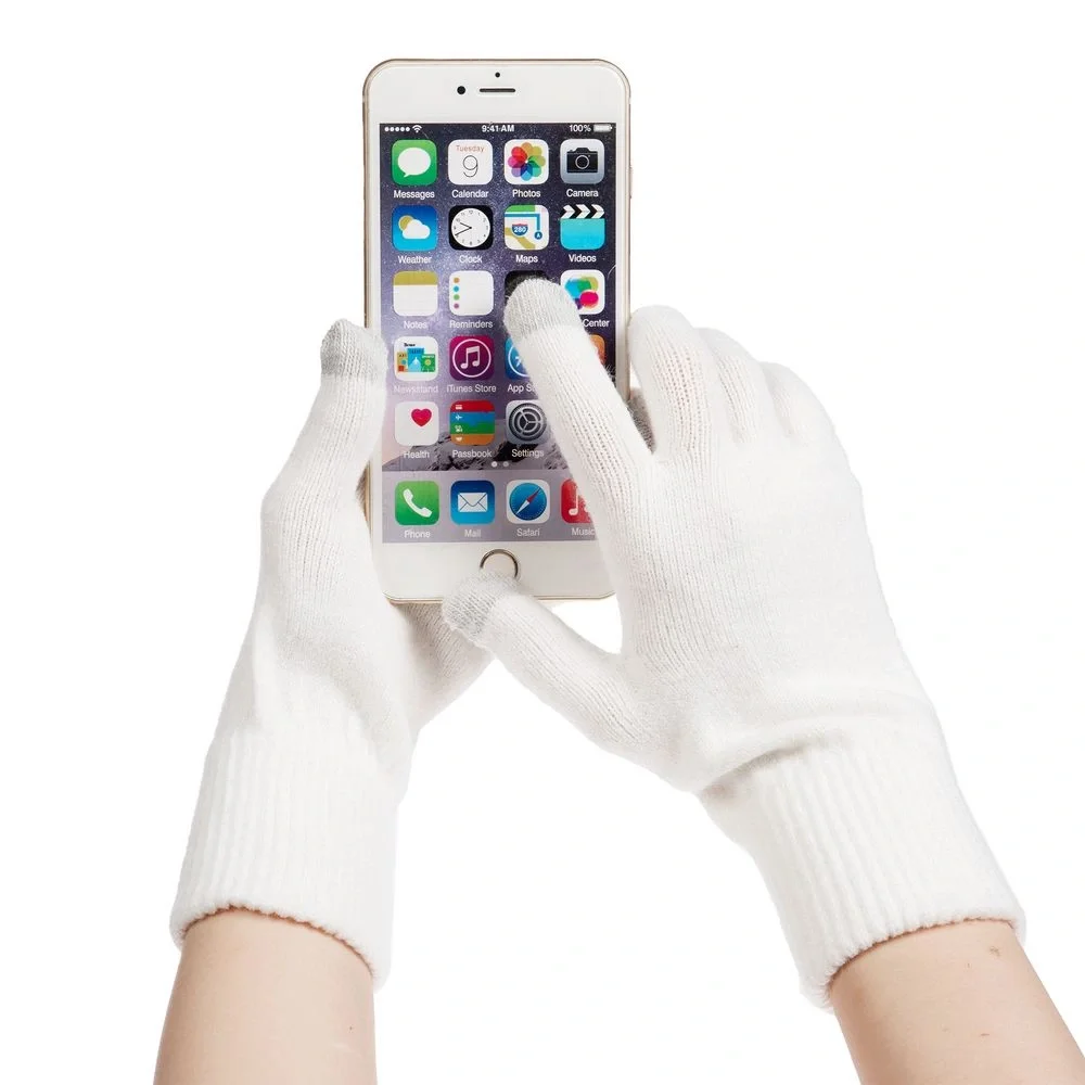 Перчатки сенсорные Urban Flow, молочно-белые - фото 4