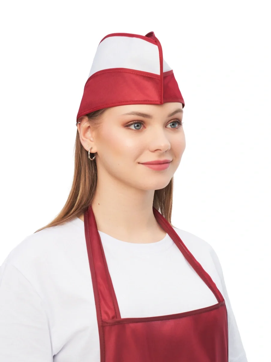 Пилотка нейлоновая бордовая РАСПРОДАЖА 40% - фото 1