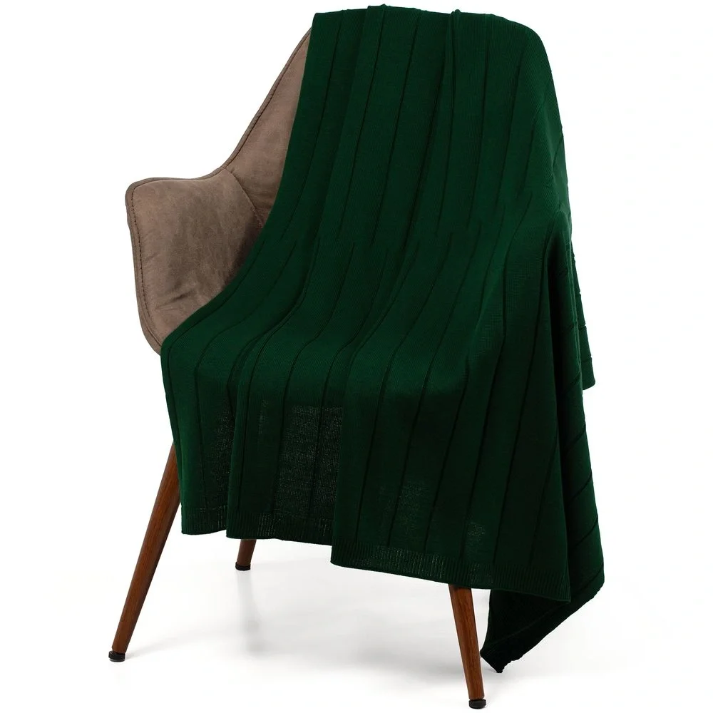 Плед Bambolay, темно-зеленый 110х170 см - фото 1