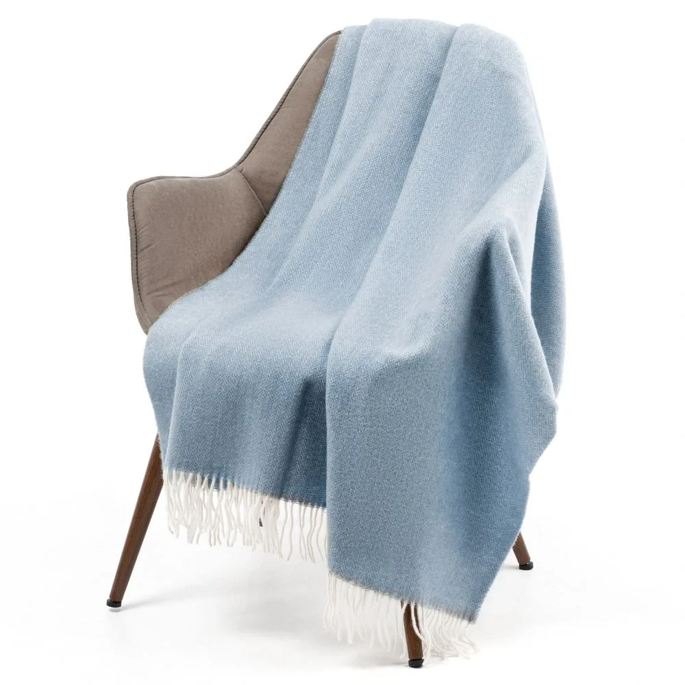 Плед Bilbo, светло-синий 140х200 см - фото 4